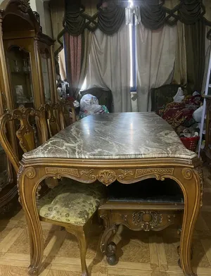 غرفه طعام سفره كامله خشب زان 2 متر