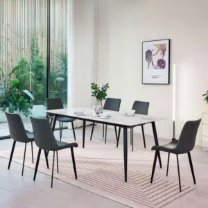 طاولة عشاء اربعه شخص رخاميه طقم سفرة طقم عشاء جلوس طقم صفرة غداء Marble dining table for four people