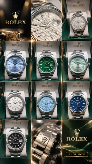 Rolex with brand box and bag with cards