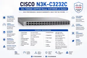 Cisco N3K -C3232C 32x100GBE