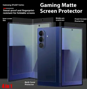Z Fold 7 Allover Screen Protectors + Glass Screen Protector + Camera Lens Protectors