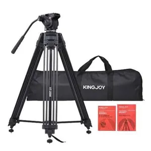 KINGJOY VT2500 ستاند كاميرا احترافي فيديو + Fluid Head + Quick Release