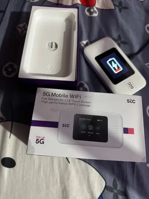 روتر stc يعمل علي stc فقط فتح كرتون فقط مع كامل اغراضه ب18