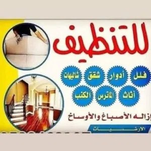 شركه تنظيف منازل تنظيف الفلل وكنب وسجاد تنظيف الخزانات والاحواش جلي وتلميع الرخام تنظيف حمامات السبا