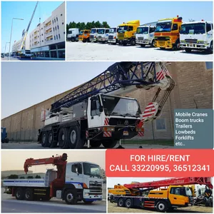 CRANES , TRAILERS , BOOM TRUCKS , MANLIFT available
