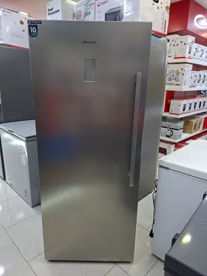 عرض نااار على فريزر هايسنس 7 جوارير سلفر ستانلس 385 لتر عرض 70 سم