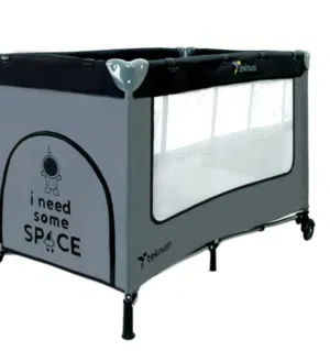 Teknum Astronaut Baby Cot & Playard - Grey