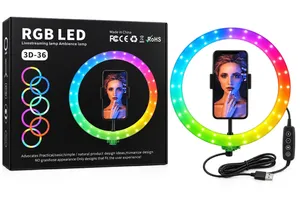 رينج لايت ملون مع ستاند 3D-36