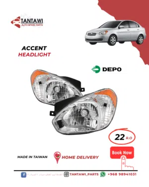 ليتات هيونداي اكسنت hyundai accent headlights