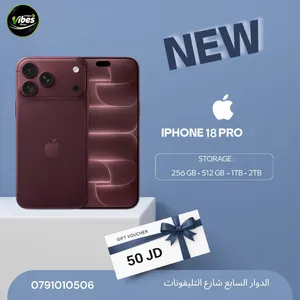 IPHONE 18 PRO ( 512GB ) NEW /// آيفون 18 برو ذاكرة 512 الجديد