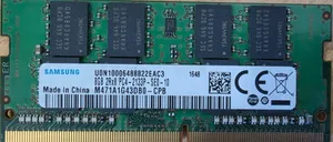 SAMSUNG 8GB 2Rx8 PC4-2133P-SE0-10