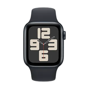 ساعه ابل space gray aluminum case black sport band SE 44MM