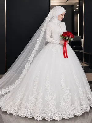 فستان زفاف اللبس ساعتين فقط تصميم تركي