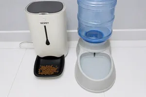 موزع طعام ذكي WOPET للحيوانات الأليفة مع كاميرا وتحكم عبر الهاتف + موزع مياه WOPET Smart Pet Feeder