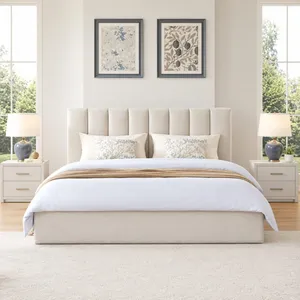 New Style Queen size bed with mattress available Good Quality Storage bed Double bed family bed