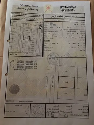 للبيع مبنى مكون من ثلاث شقق في المعبيلة الثامنة