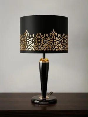 black and gold lamp from PAN HOME