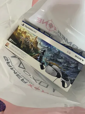 playstation VR2 + شاحن الأجهزة + لعبة هورايزون