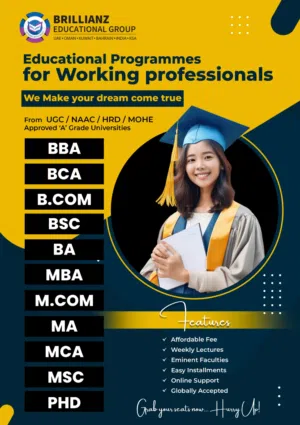 DISTANCE EDUCATION FOR WORKING PROFESSIONALS