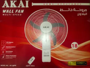مروحة حائط AKAI 18 بوصة – جديدة بالعلبة – ريموت كنترول