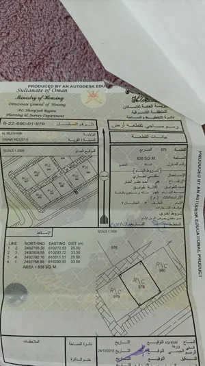 أرض سكني تجاري موقها ممتازة جداً قريب من الشارع