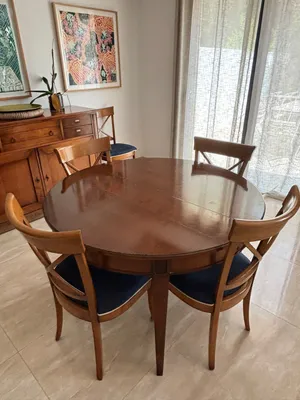 Authentic used Roche Bobois Hauteville dining set with 8 matching chairs
