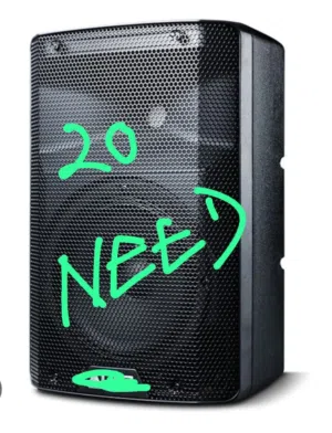 used one speaker only