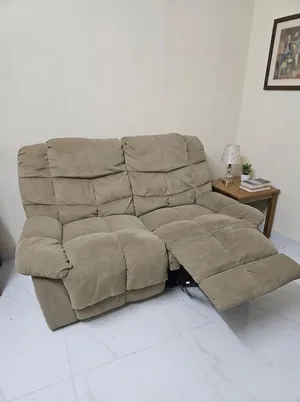 Recliner Set: Sofa and lazy boy chair  طقم  ريكلاينر مكون من كنبه و كرسي ليزي بوي