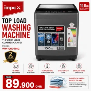 Impex Top Load Washing Machine 10KG