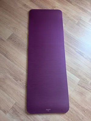 Decathlon - DOMYOS 15 mm Comfortable Pilates Mat, Burgundy بلاتز مات