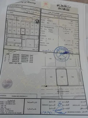 ارض سكنية العامرات الحاجر العتكية