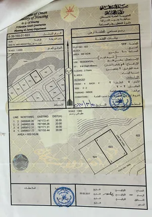 ارض سكنية مرتفعات رأس الحد   ثلاث جهات