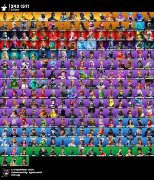 TRAVIS SCOTT FORTNITE ACCOUNT WITH 243 SKINS