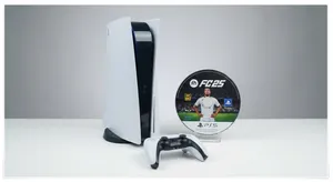 بلايستيشن 5 فات PS5 Fat نظيف فول مع لعبة FC25 وكامل الملحقات