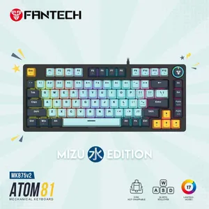 كيبورد فانتيك ميكانيكي اصلي FANTECH 75% USB WIRED KEYBOARD RED SWITCH