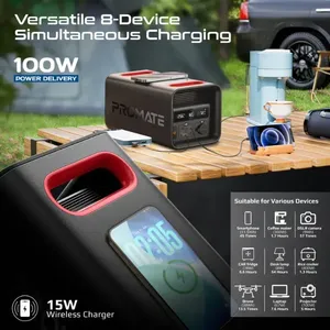 Promate PowerTank-600, Portable Power Station 600W محطة طاقة