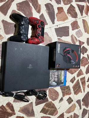 بلاستيشن 4 مع العاب وحسابين قويان ومع 3 العاب ماين كرافت ردد ردمشن 2 كول أف ديوتي بالسعر لقطه ايد 2