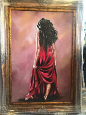 لوحه رسم على القماش قياس 1م*80 للبيع