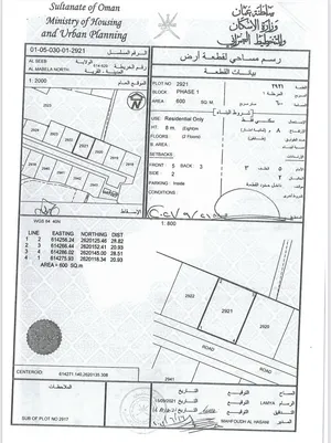 سكنية بالمعبيلة الشمالية بجميع الخدمات