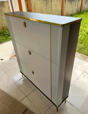 Shoe Cabinet with 3 Flip Drawers for Entryway,Freestanding Shoe Rack Storage Modern Narrow and Slim