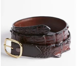 Genuine Australian Crocodile Leather Handmade Belt