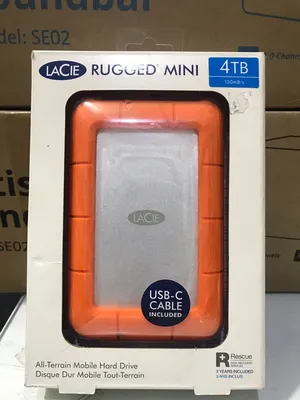 هارد خارجي مدرع lacie rugged mini 4tb سعة 4 تيرا