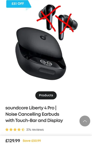 كڤر فقط للبيع السماعات ضاعو Anker Soundcore Liberty 4 Pro