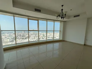 Spacious 3-Bedroom Apartment with Gulf Sea View, Open View Balcony, Very Large Spaces, Free AC, Free