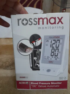 جهاز  قياس ضغط الدم  سويسرى الصنع طراز rossmax  Ac701 k جديد وارد الخارج.  للبيع لوجود جهاز اخر .