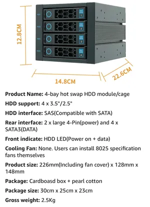 Hot swap HDD
