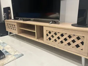 Wooden Tv unit with 2 doors cabins