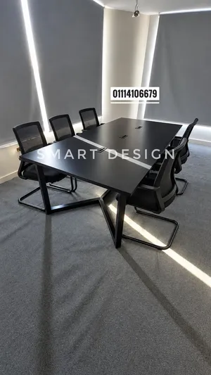 ترابيزة اجتماعات مودرن خشب mdf اسباني - meeting table - طاولة اجتماعات