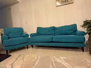 Petroleum Green Sofa Set from Homebox – Excellent Condition