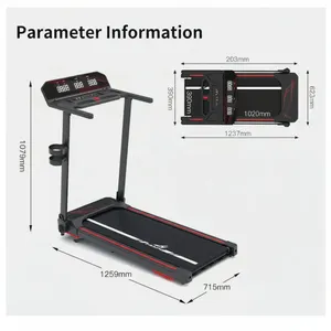 treadmiil w 8111 سرعات قابلة للتحكم من 1 إلى 10 كم/س — مناسب للمبتدئين والمتقدمين انحدار